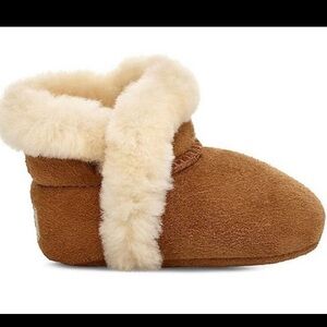 UGG AUSTRALIA BABY Lassen Sheepskin Chestnut Booties Size 04/05